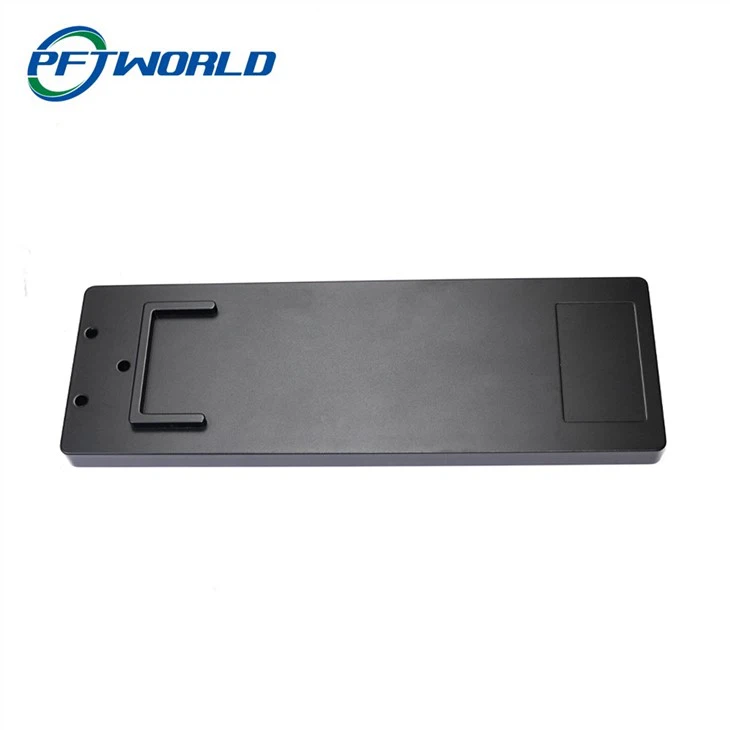 Piastra in alluminio, anodizzato nero, parti di apparecchiature elettroniche